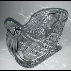 Crystal Sleigh Candy Dish